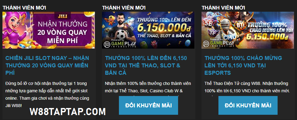 Nạp Tiền W88 2026: Cách Tối Ưu Và Tránh Mất Phí Giao Dịch 6 Nhận khuyến mãi thành viên mới khi nạp tiền W88